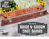 Personalized Heirloom Shot Board | Wedding Shot Board for Couples - Custom Brew Gear