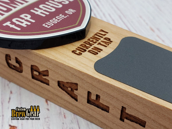 Red Label Edition - Custom Color Logo Chalkboard Tap Handle - Custom Brew Gear